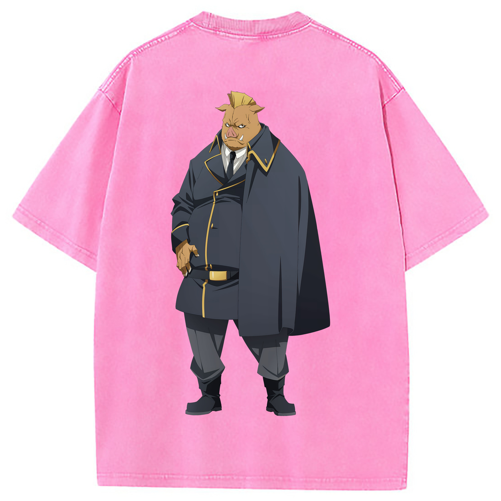 （画像用） 転スラ Regarding Reincarnated to Slime 綿100% ヴィンテージ風 半袖Tシャツ（背面プリント）